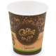 Pohárky papírové bílé Caffe to go 420ml 50ks průměr 90mm