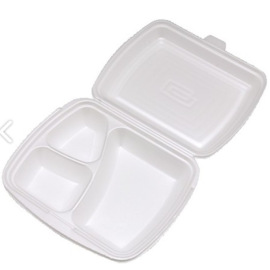 Menu box PPS bílý 3-dílný 241x207x69mm