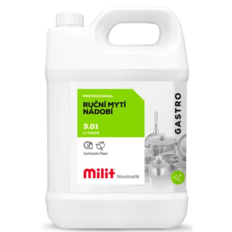 Milit Novimatik na ruční mytí nádobí  citron 5l