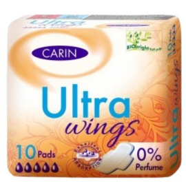 Carin Ultra Wings Aloe Vera vložky s křidélky 9ks