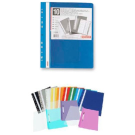 Rychlovazač PVC A4 s děrováním modrý