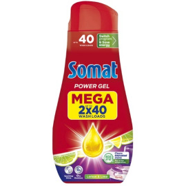 Somat gel do myčky All in 1 Lemon&Lime. 2×720 ml 80 dávek