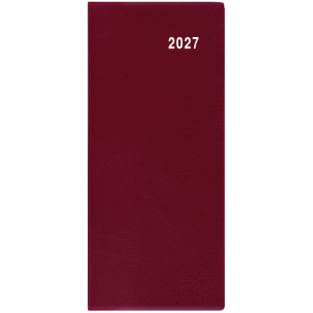 BMB1-3-27 Měsíční diář - Božka - PVC - bordó-1