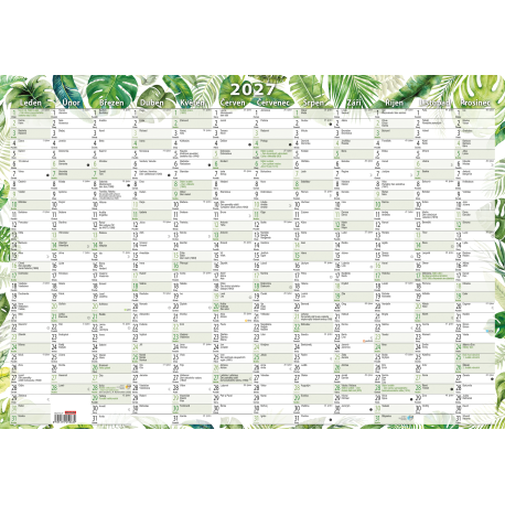 BKA10-27 Nástěnný roční kalendář (600x420 mm) - Listy-1