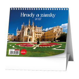 BSL1-27 Stolní kalendář - IDEÁL - Hrady a zámky -1
