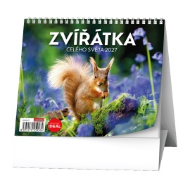 BSJ6-27 Stolní kalendář - IDEÁL - Zvířátka celého světa-1