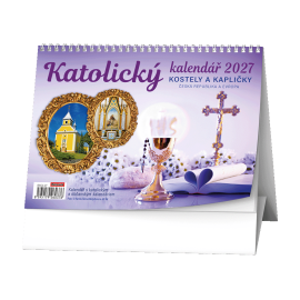 BSC4-27 Stolní kalendář - Katolický kalendář /kostely a kapličky/-1