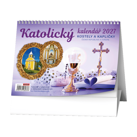 BSC4-27 Stolní kalendář - Katolický kalendář /kostely a kapličky/-1