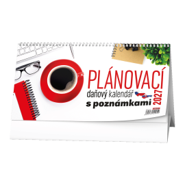 BSN7-27 Stolní kalendář - Plánovací daňový kalendář s poznámkami-1