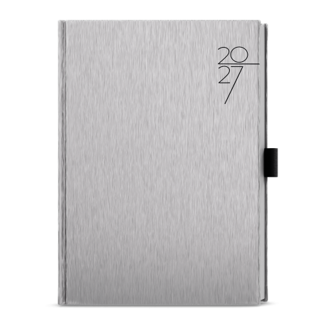 BTO30-9-27 Týdenní diář - Oskar - ForMen - A5 - Silver-1