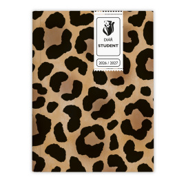 BTS9-3-27 Týdenní diář - Student - V8 - lamino - kapesní - Leopard-1
