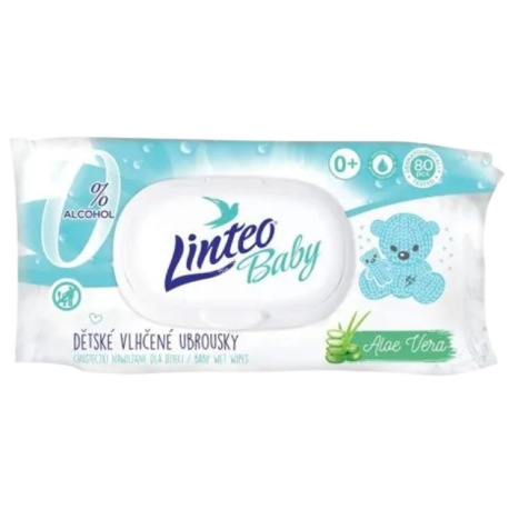Linteo BABY Aloe Vera dětské vlhčené ubrousky