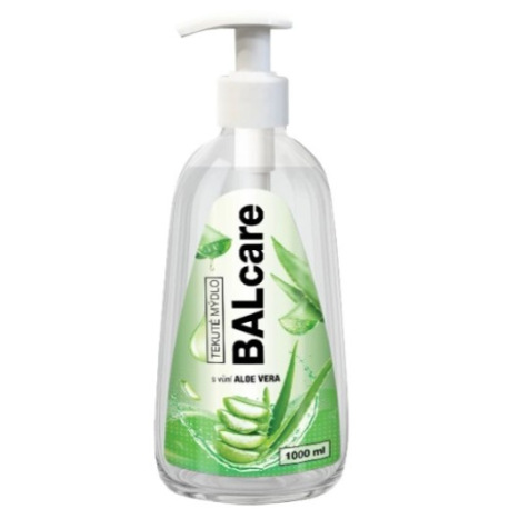 Balcare Aloe Vera antibakteriální tekuté mýdlo 1l s dávkovačem