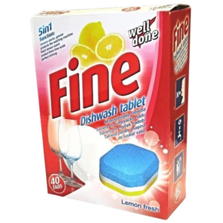 Fine 5v1 tablety 40ks do myčky na nádobí