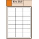 Etikety A4 bílé 63x39,5 100l