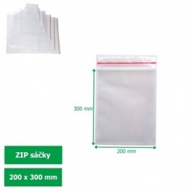 Rychlouzavírací sáčky 200x300 mm 100ks