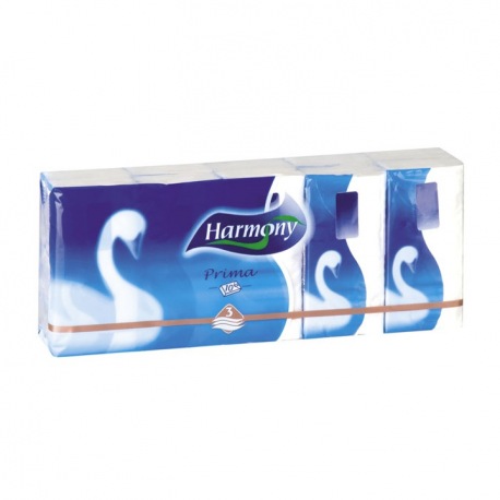 Papírové kapesníky PRIMA 3-vrstvé bílé 10ks