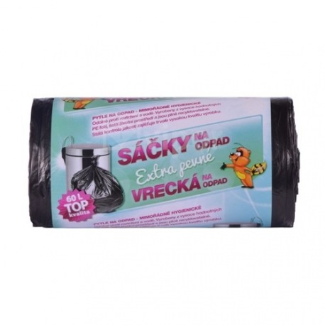 Sáček odpadní 60l 50ks černý HDPE