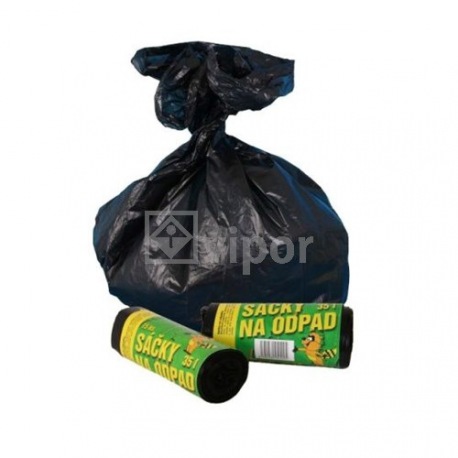 Sáček odpadní 35l 15ks černý LDPE