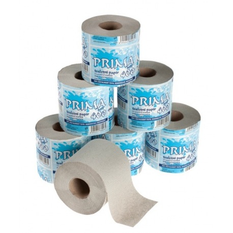 Toaletní papír PrimaSoft 400 1-vrstvý recyklát